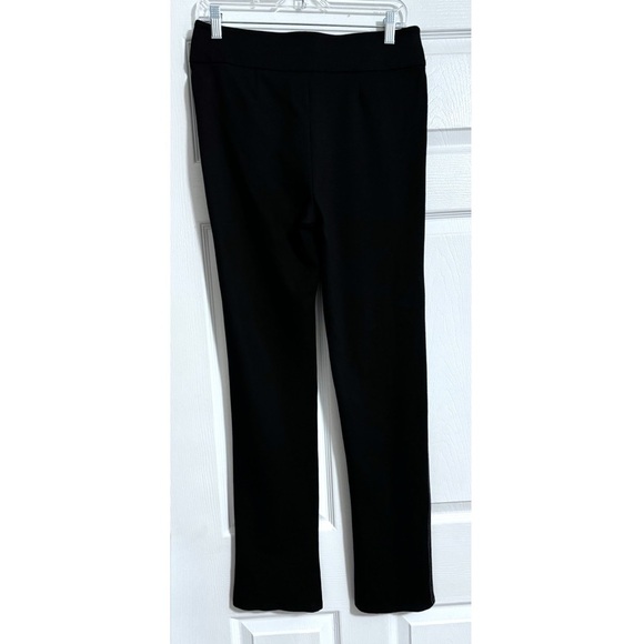 INC International Concepts Black Straight Leg Pants White Contrast Stitch Size 8 - Picture 5 of 10